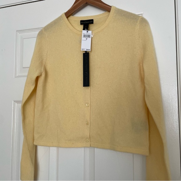 House of Harlow 1960 Yellow Cashmere Cardigan - Picture 4 of 5